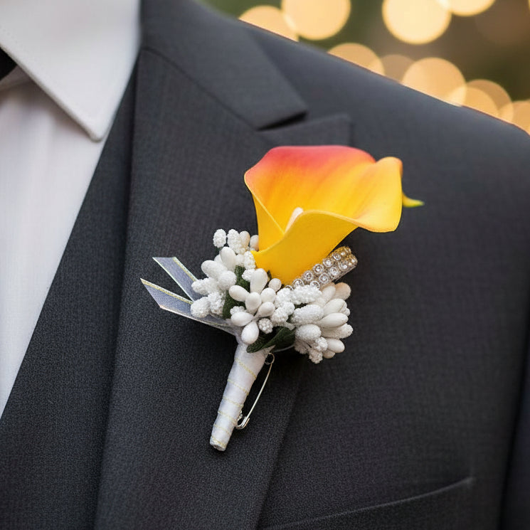 Calla Lily Buttonholes