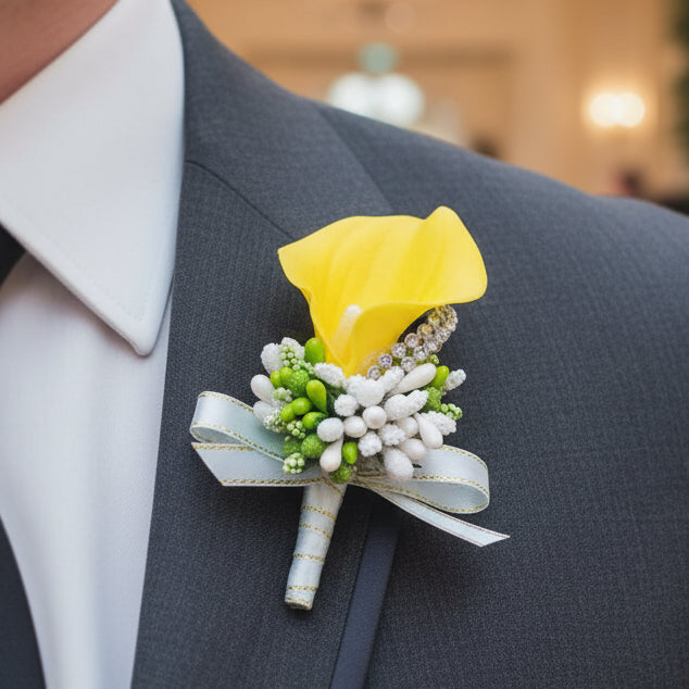 Calla Lily Buttonholes