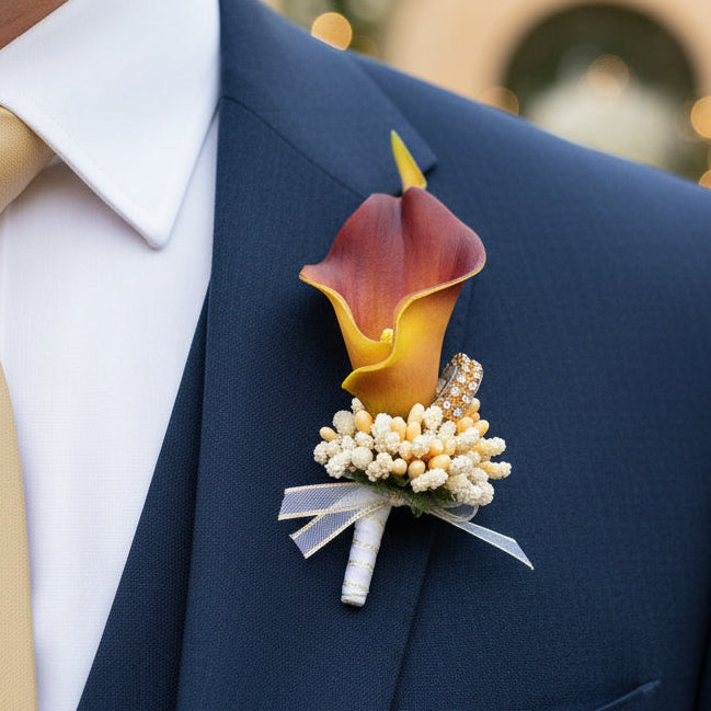 Calla Lily Buttonholes