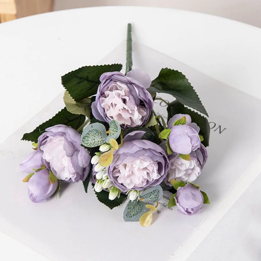 Peony Artificial Flowers (Various Colours)