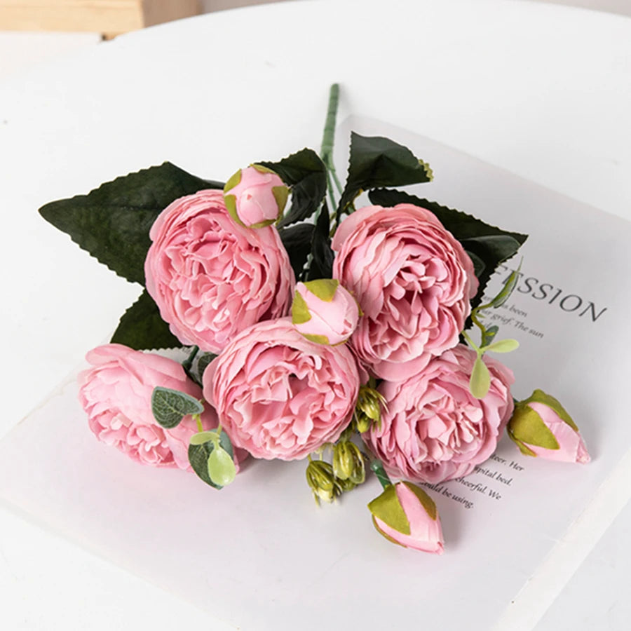 Peony Artificial Flowers (Various Colours)