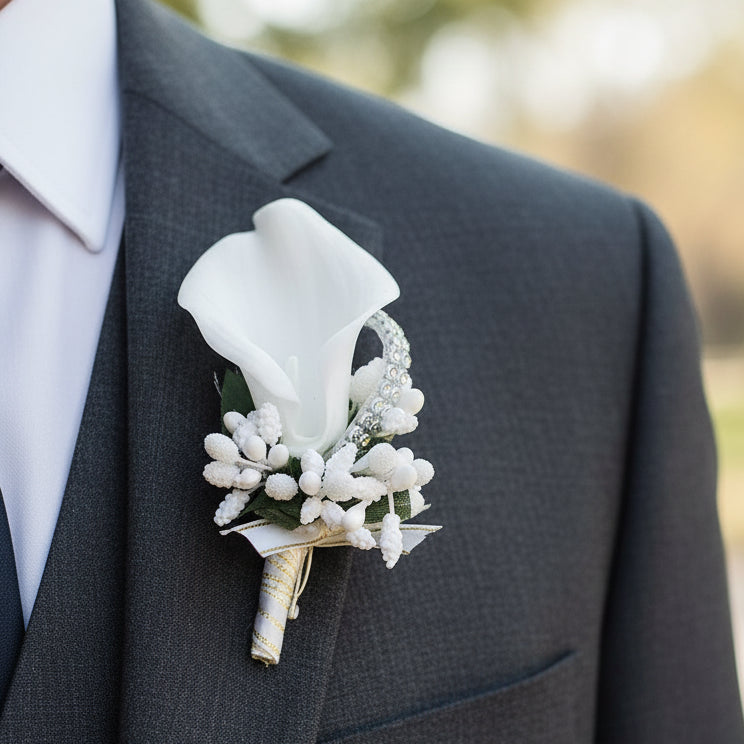 Calla Lily Buttonholes