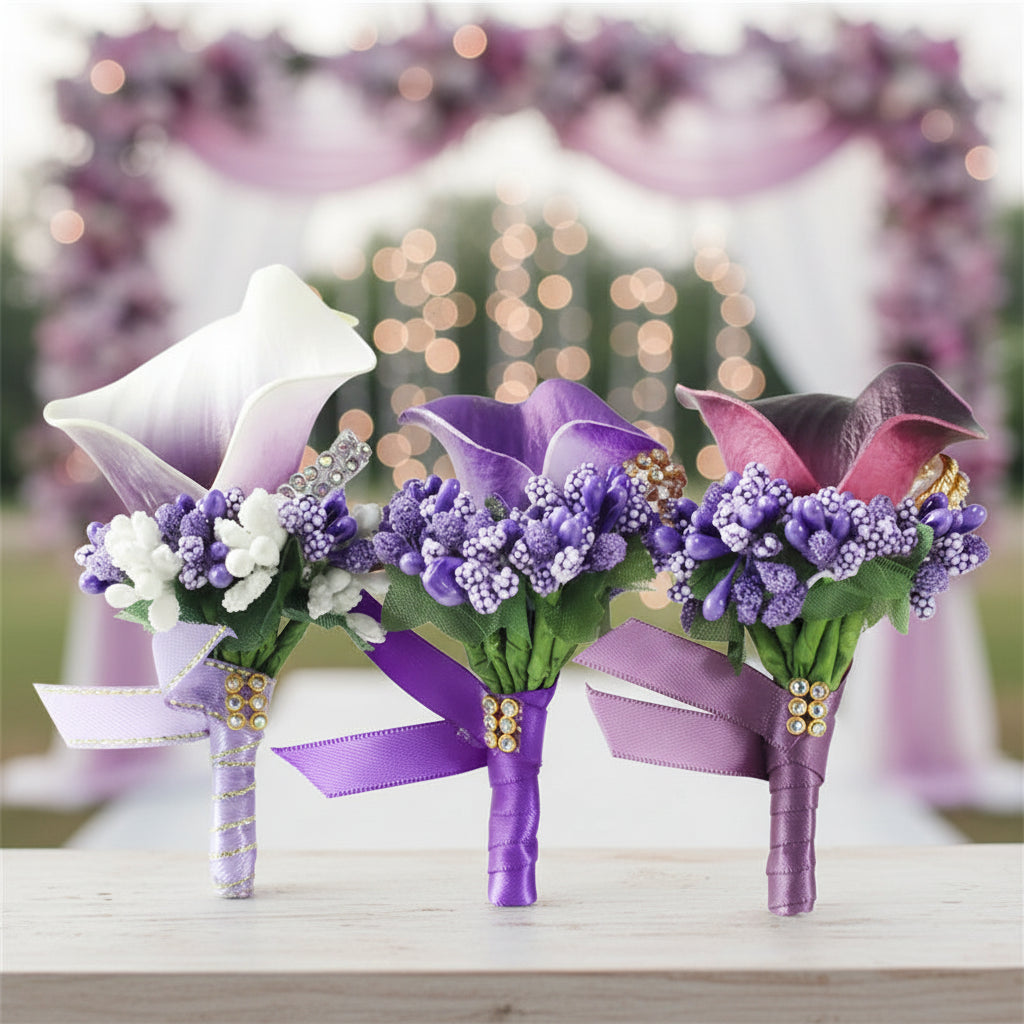 Calla Lily Buttonholes