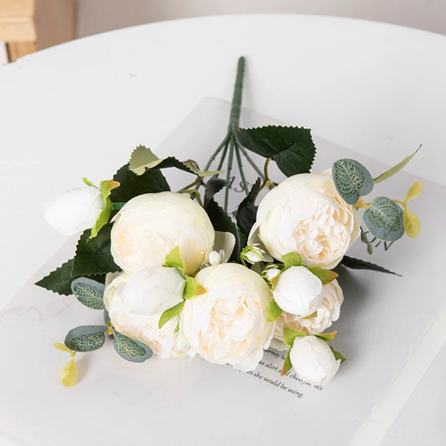 Peony Artificial Flowers (Various Colours)
