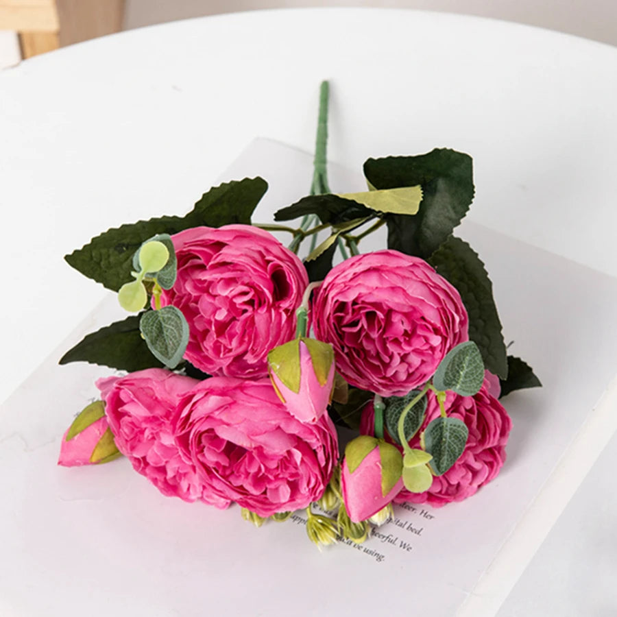 Peony Artificial Flowers (Various Colours)