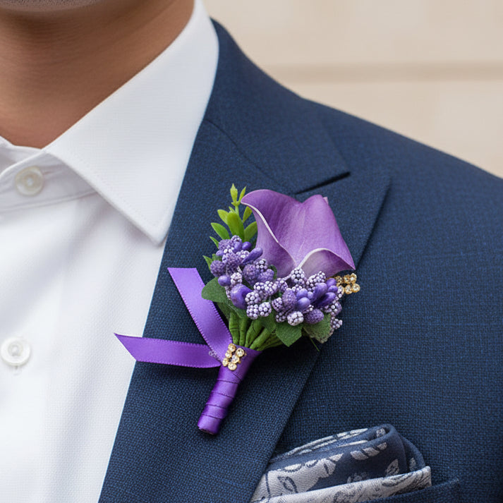 Calla Lily Buttonholes