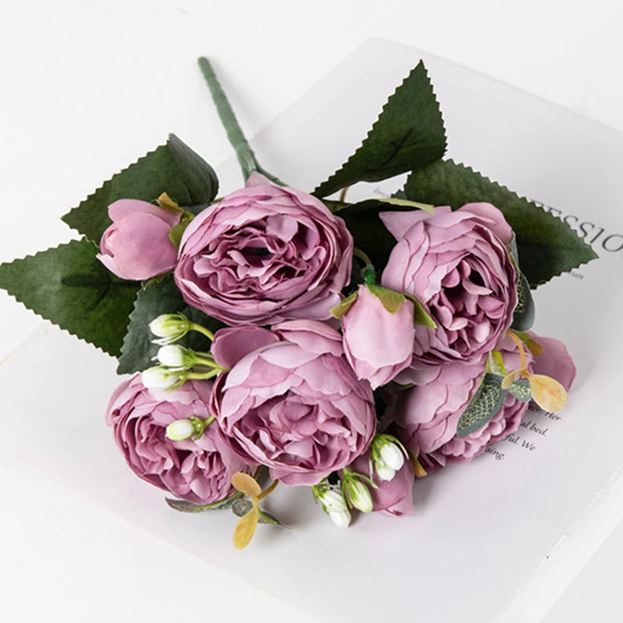 Peony Artificial Flowers (Various Colours)