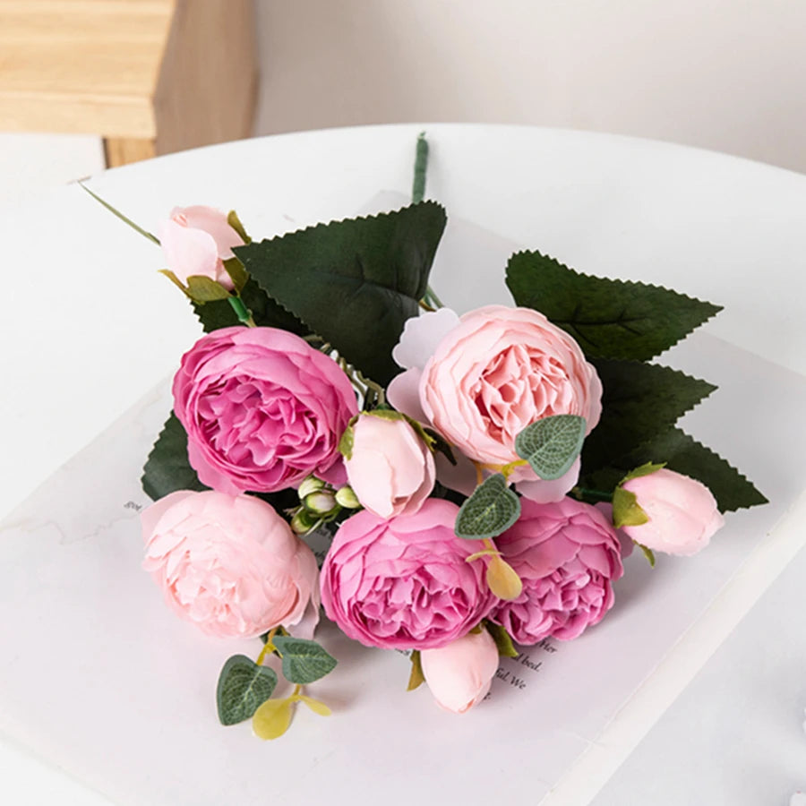 Peony Artificial Flowers (Various Colours)