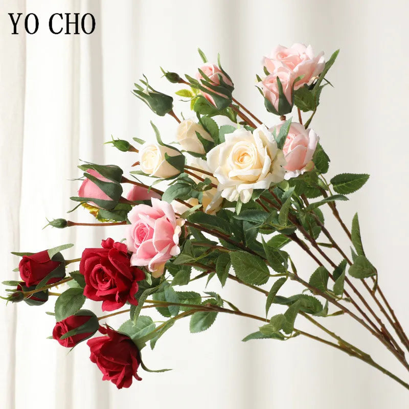 Rose Artificial Flowers (Various Colours)