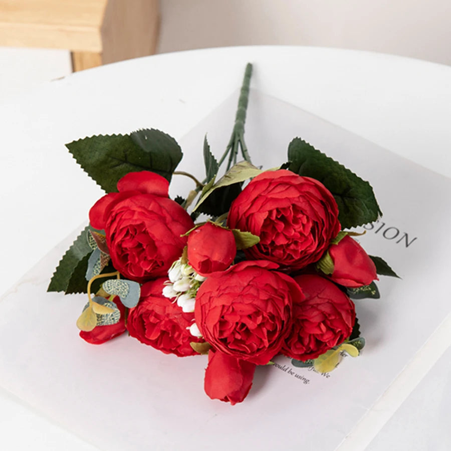 Peony Artificial Flowers (Various Colours)