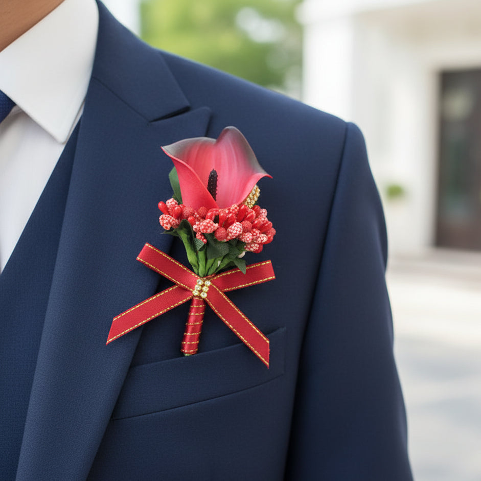 Calla Lily Buttonholes