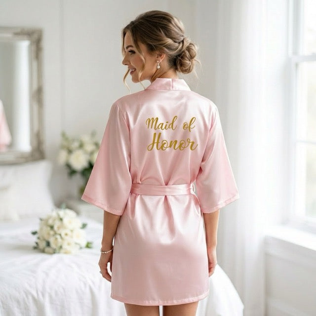 Light Pink Bridal Party Robes