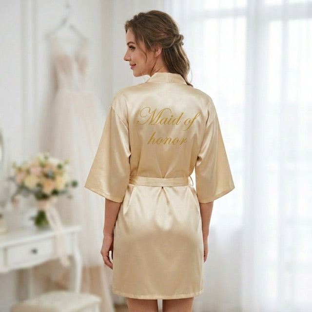 Yellow Bridal Party Robes