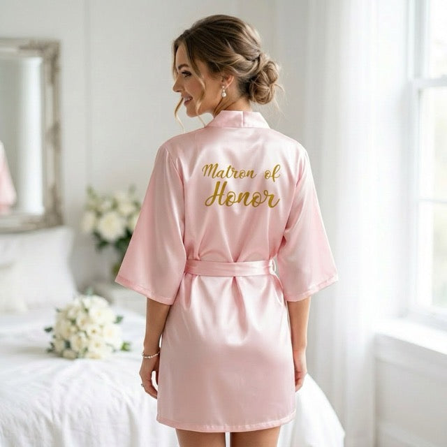 Light Pink Bridal Party Robes