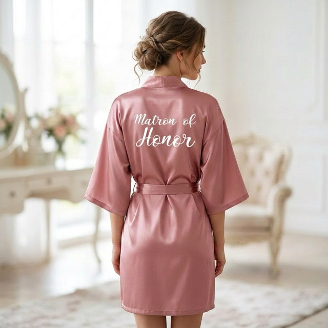 Vintage Rose Bridal Party Robes