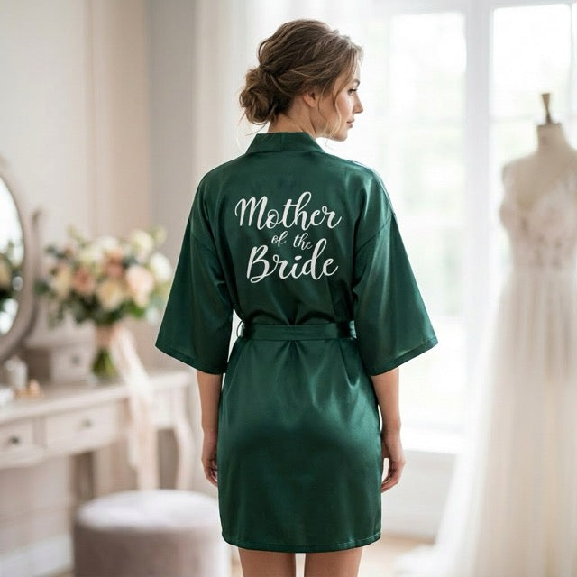 Emerald Green Bridal Party Robes