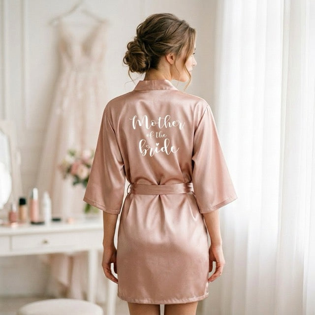 Dusky Pink Bridal Party Robes