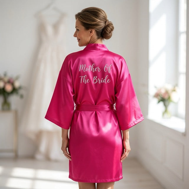 Hot Pink Bridal Party Robes