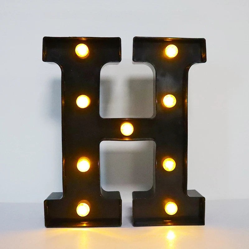 Light-Up Letters Wedding Decor