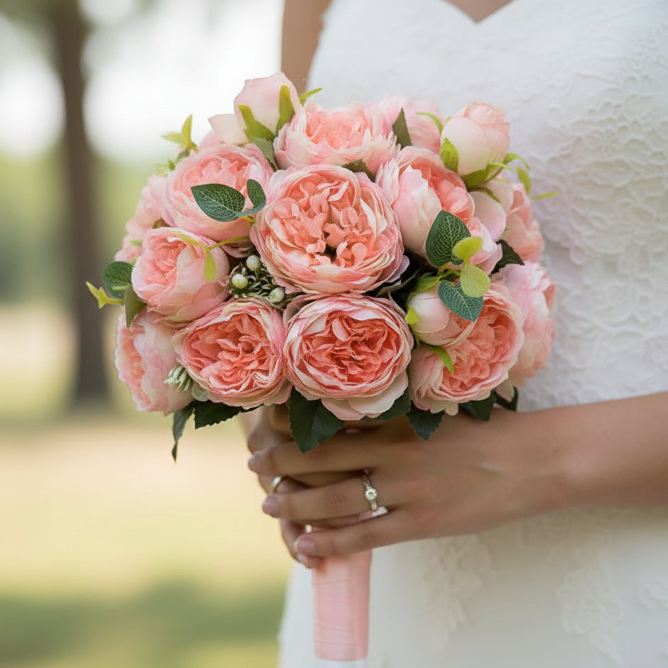 Coral Wedding Bouquet