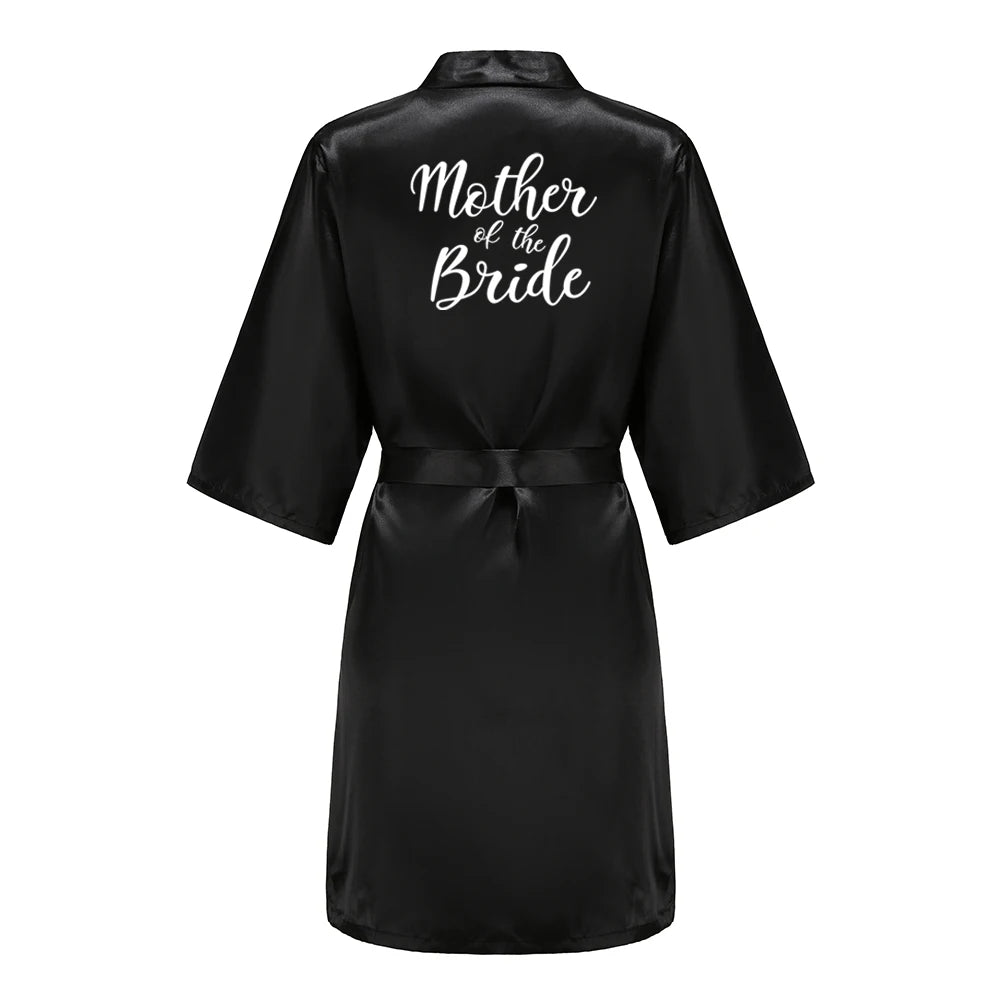 Black Bridal Party Robes