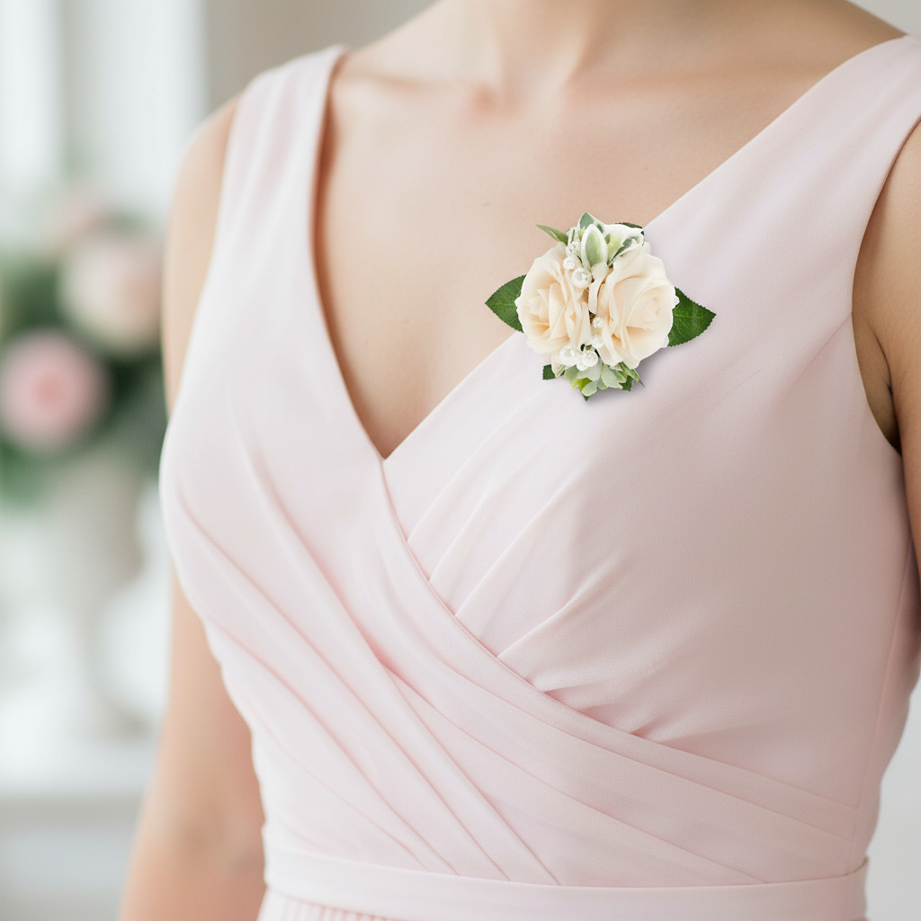 Clip-On Wedding Corsage