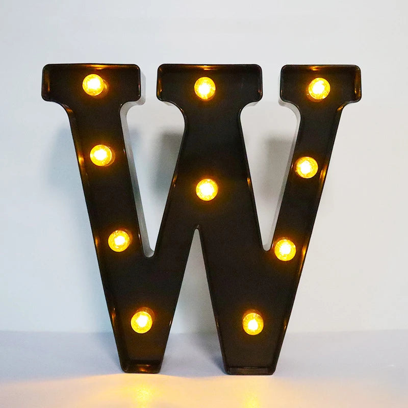 Light-Up Letters Wedding Decor