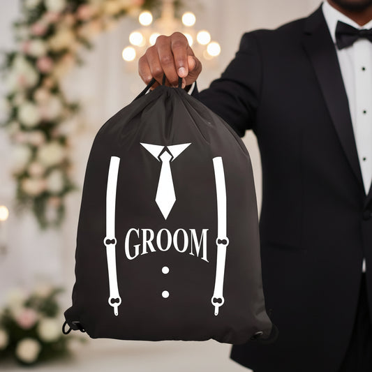 Groomsman Drawstring Bag