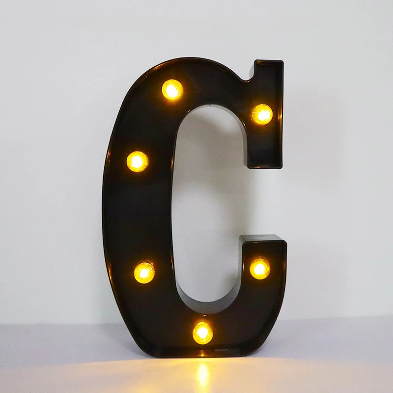 Light-Up Letters Wedding Decor