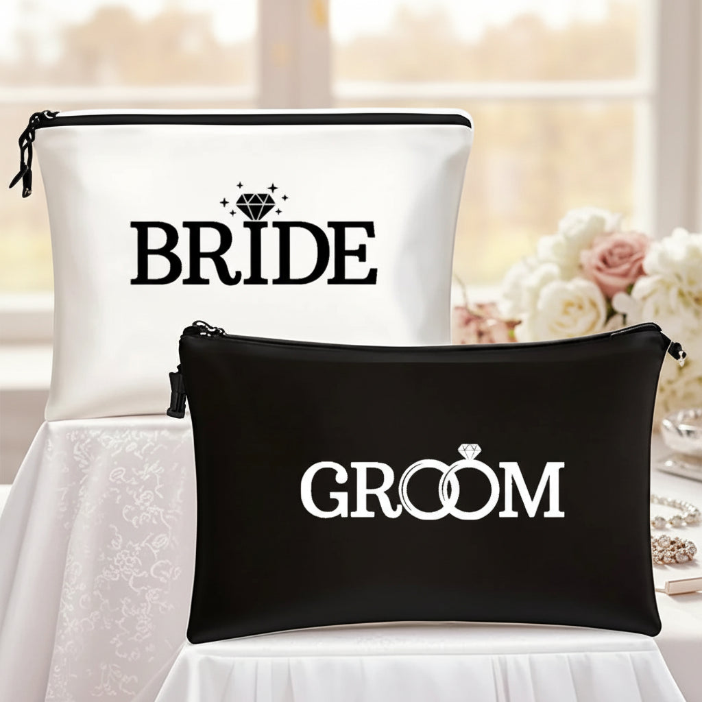 Bride & Groom Cosmetic Bag