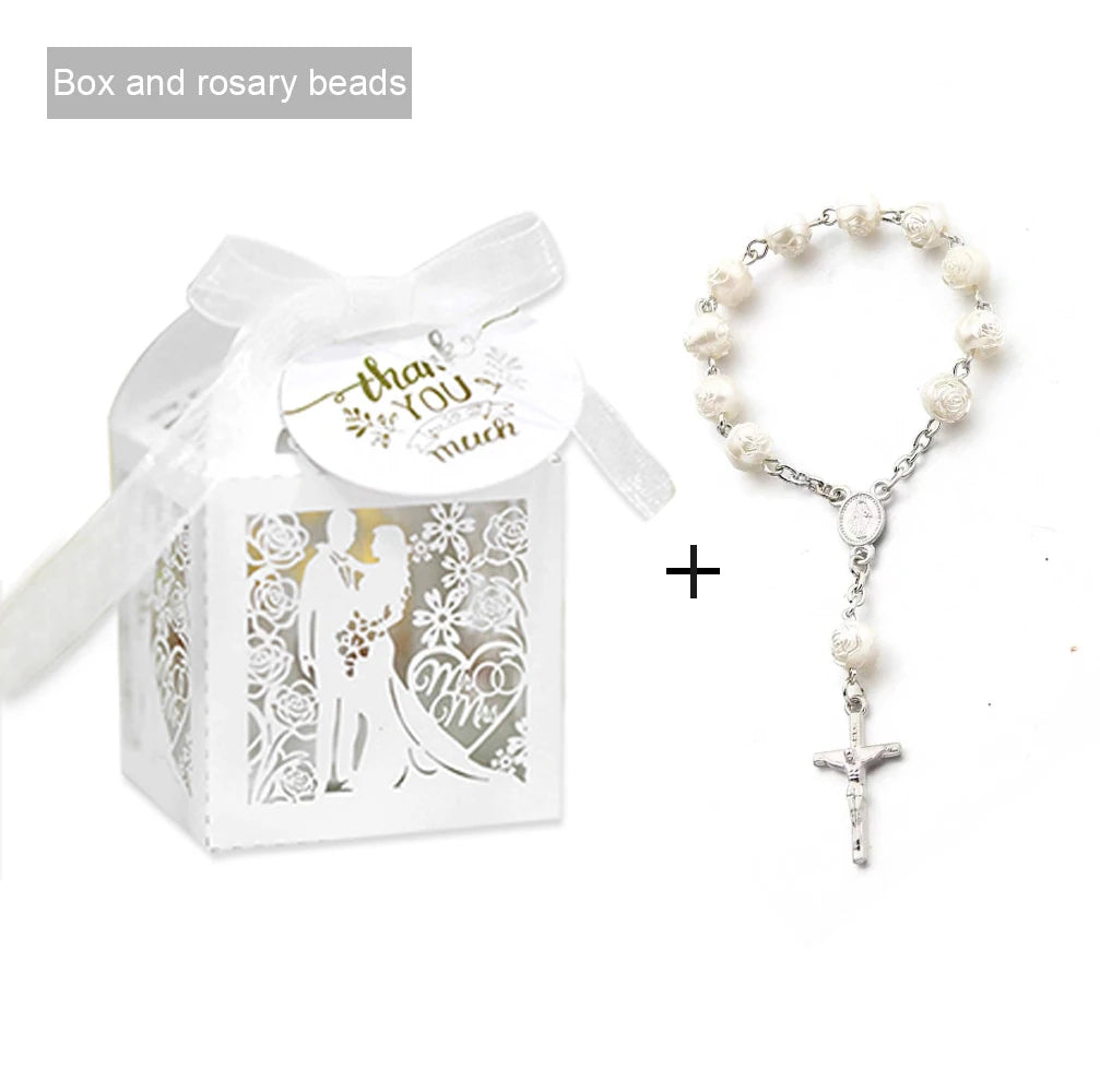20 Rosary Bead Wedding Favour Sets