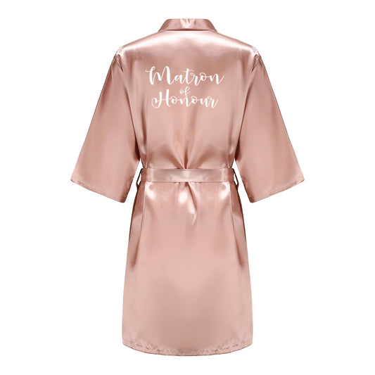 Rose Gold Bridal Party Robes