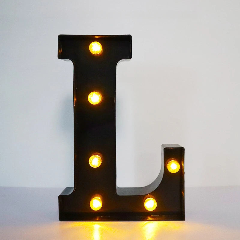Light-Up Letters Wedding Decor