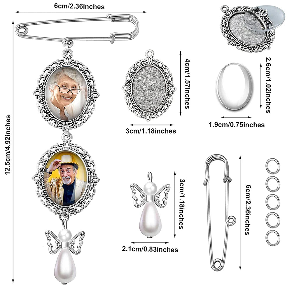 Bouquet Photo Memorial Pendant