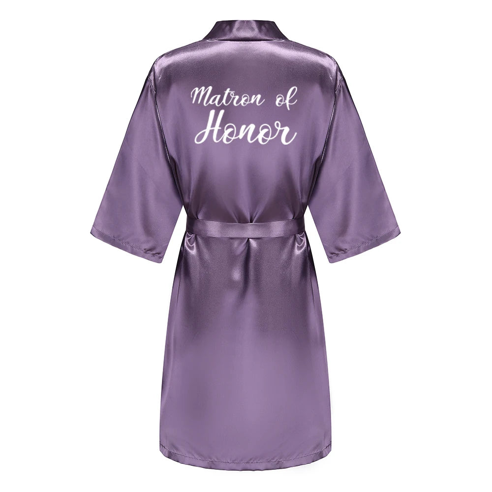 Mauve Bridal Bridal Party Robes