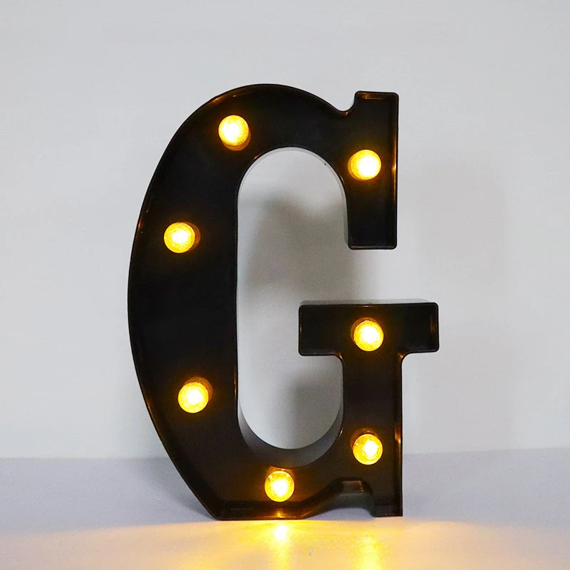 Light-Up Letters Wedding Decor