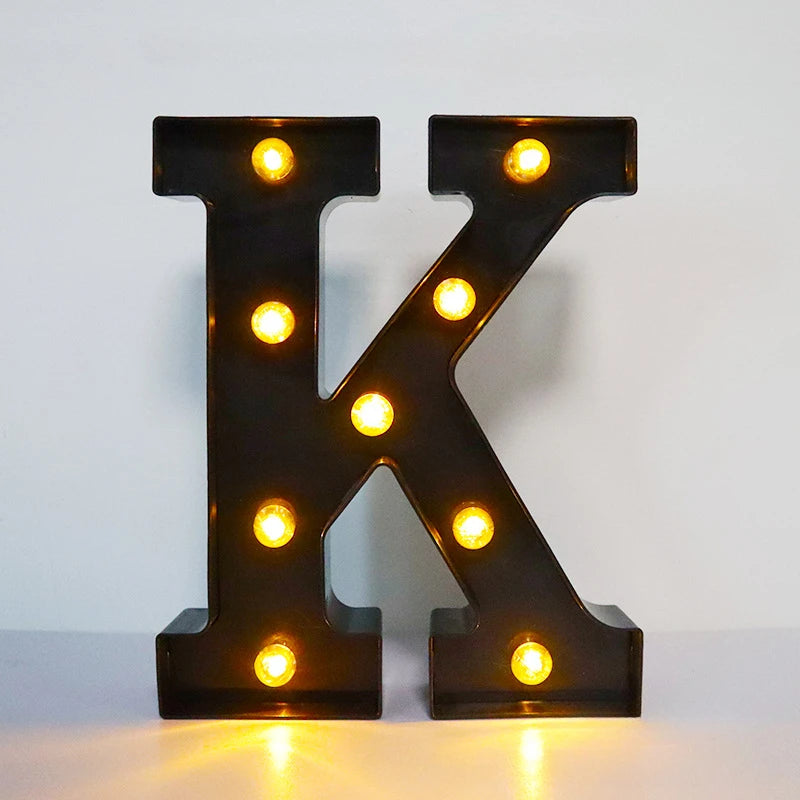 Light-Up Letters Wedding Decor
