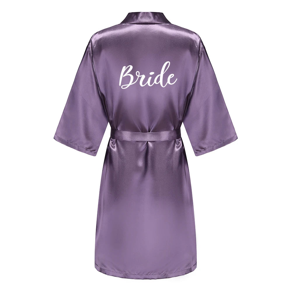 Mauve Bridal Bridal Party Robes