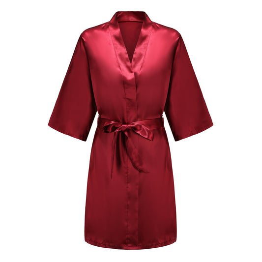 Wine Red Bridal Party Robes