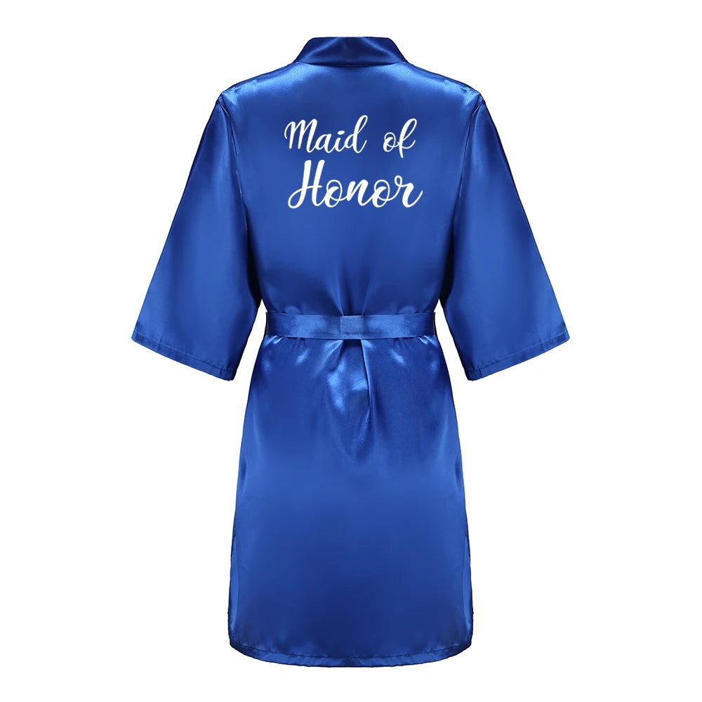 Royal Blue Bridal Party Robes
