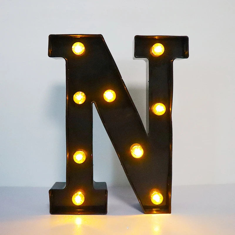 Light-Up Letters Wedding Decor