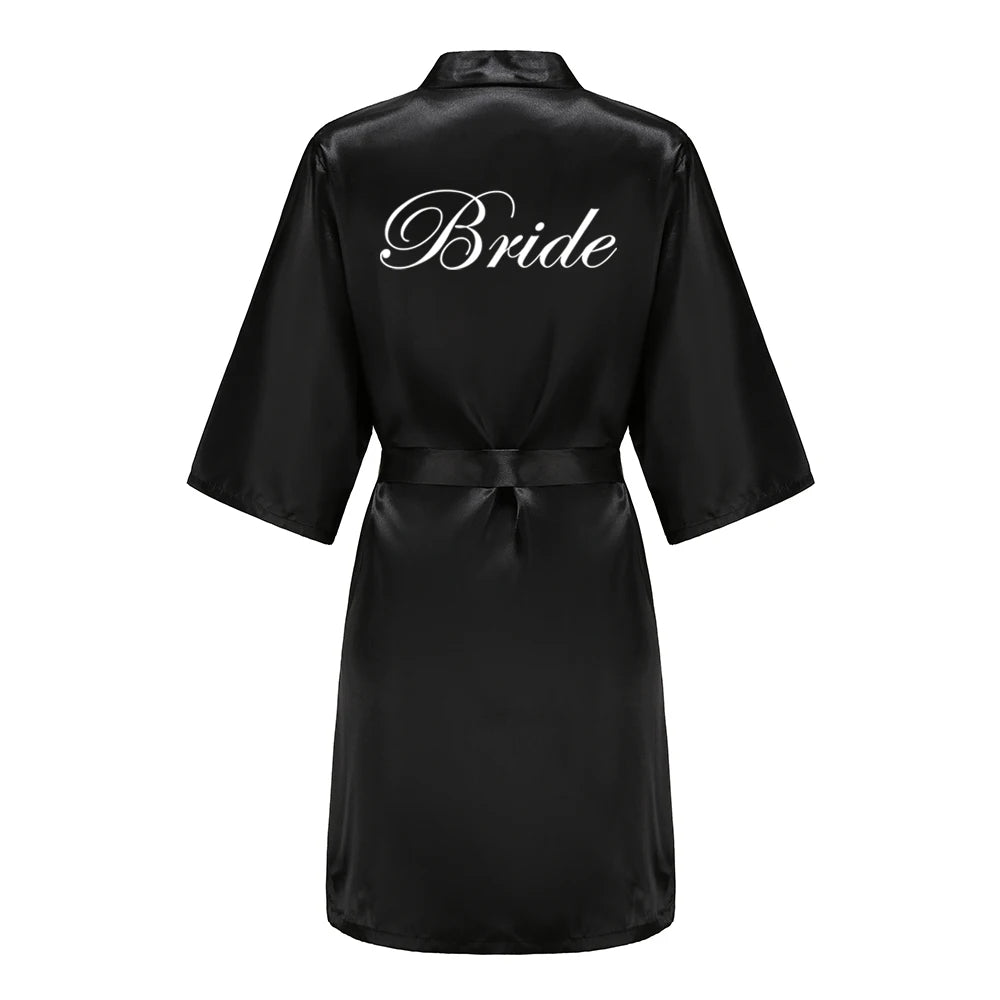 Black Bridal Party Robes