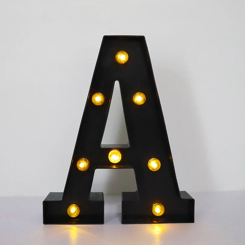 Light-Up Letters Wedding Decor