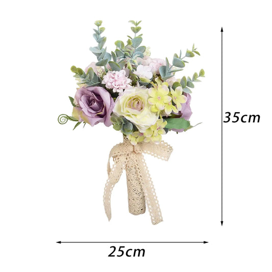 Purple & White Wedding Bouquet