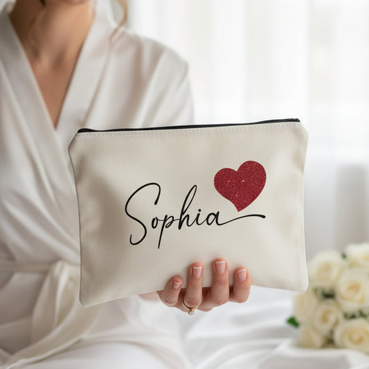 Personalised Bridal Party Make Up Bag