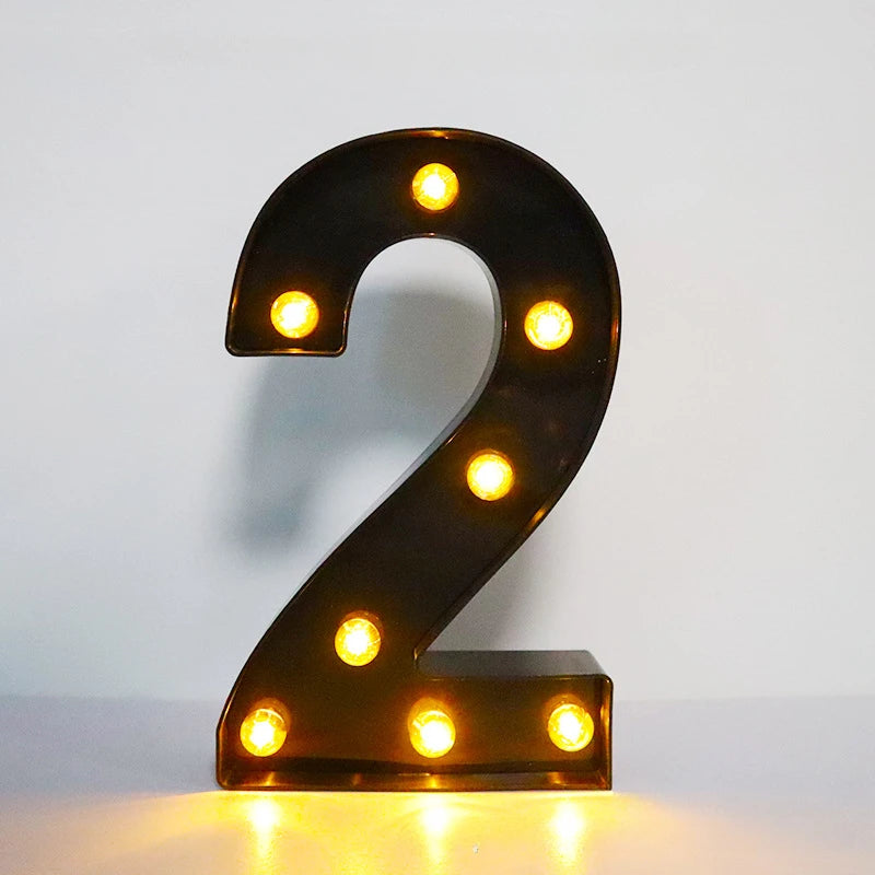 Light-Up Letters Wedding Decor