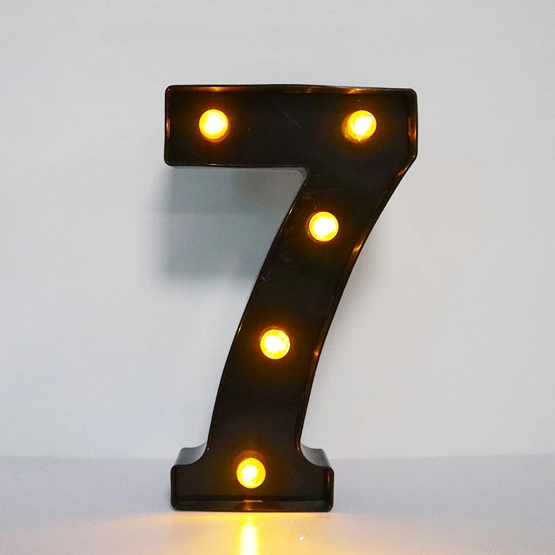 Light-Up Letters Wedding Decor