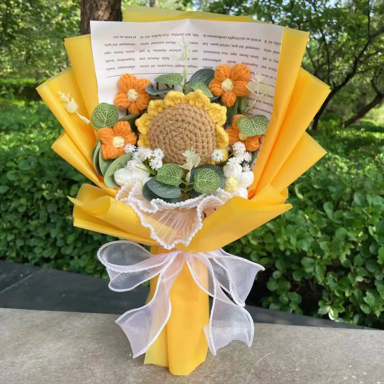 Knitted Wedding Flower Bouquet