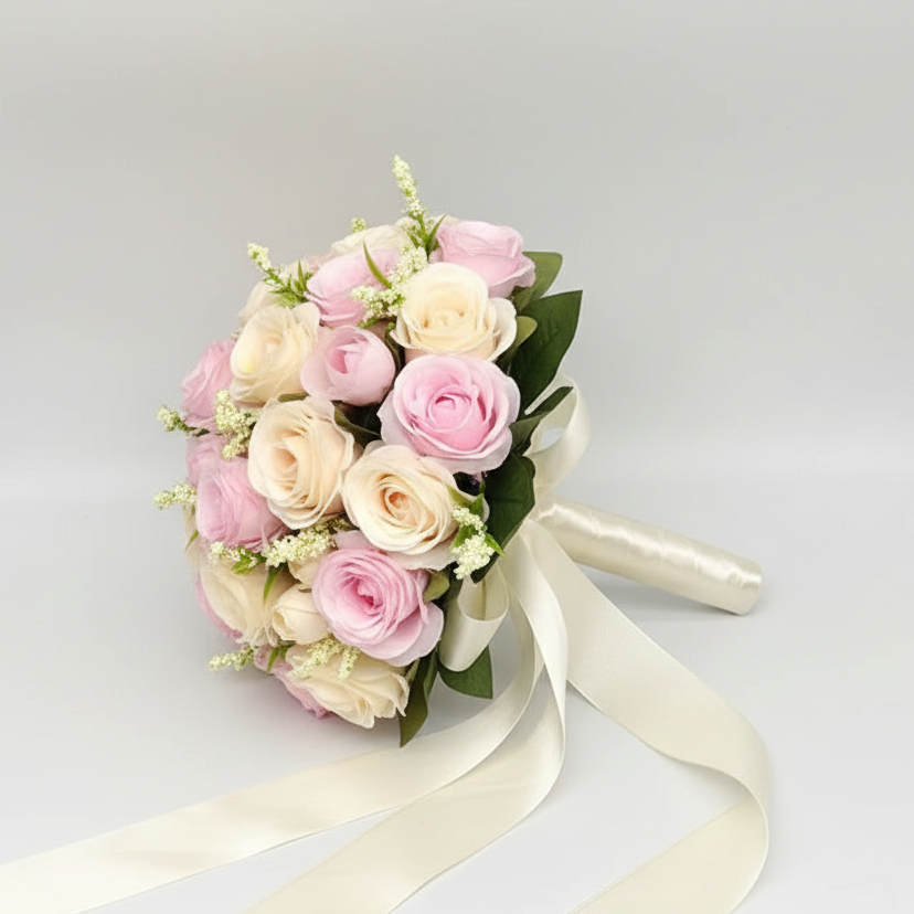 Pink & Champagne Wedding Bouquet