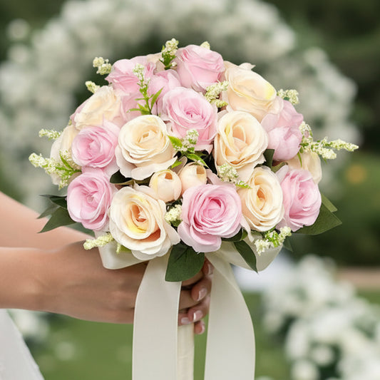 Pink & Champagne Wedding Bouquet